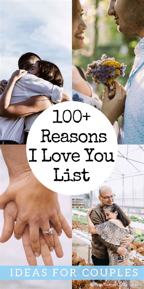 100 Reasons Why I Love You List And T Ideas