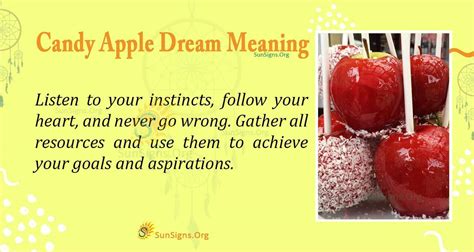 Dream Meaning Of Candy Apple Interpretation And Symbolism Sunsignsorg