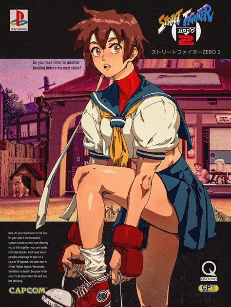 David Liu Kasugano Sakura Capcom Converse Street Fighter Street Fighter Zero Series
