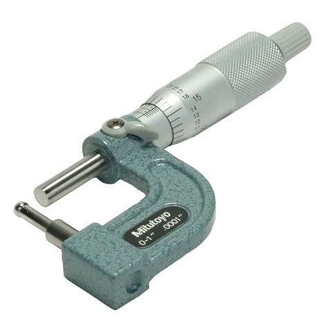 Ball Style Mitutoyo 0 1 Tube Micrometer With Cylindrical Anvil