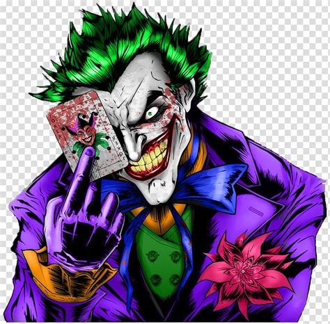 Dc The Joker Holding Playing Card Illustration Joker
