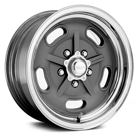 American Racing® Salt Flat Special Wheels Gray With Polished Lip Rims