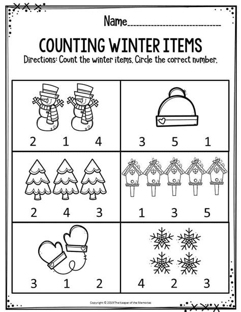 Free Printable Winter Activities For Preschoolers Printable Templates