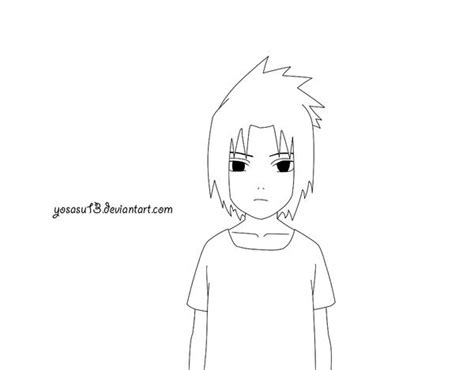 Sasuke The Sad Kid Lineart By Yosasu13 On Deviantart