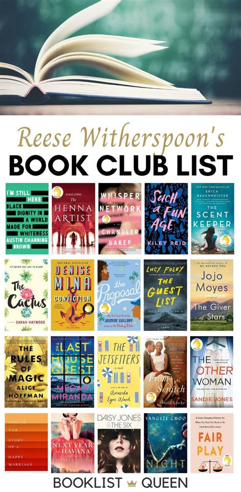 Reese Witherspoon Printable Book Club List Web What Books Has Reese Witherspoon Chosen For Her