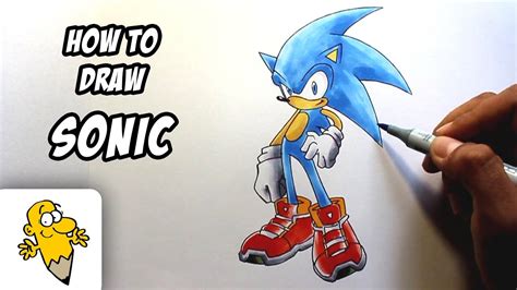 How To Draw Sonic Hedgehog Cartoon Characters Drawing Tutorials Drawing