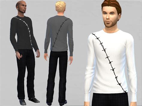Casual Look Set 02 Sweater With Slacks The Sims 4 Catalog