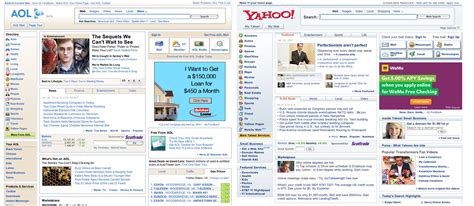 Aol One Step Behind Again New Home Page Identical To Yahoo Techcrunch