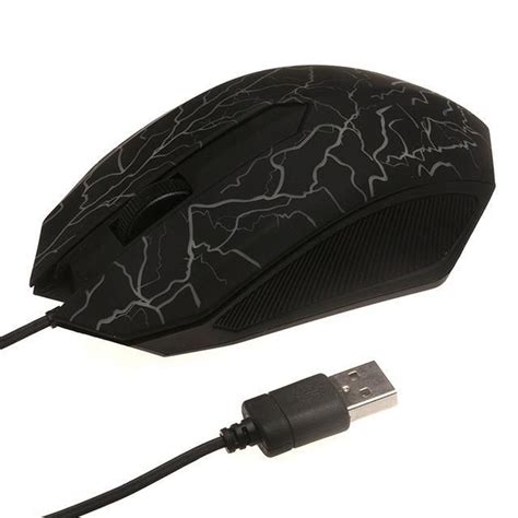Small Special Shaped 3 Buttons Usb Wired Luminous Gamer Computer Gaming