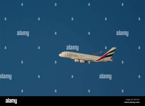 Dubai Airbus A380 Emirates Airways Stock Photo Alamy