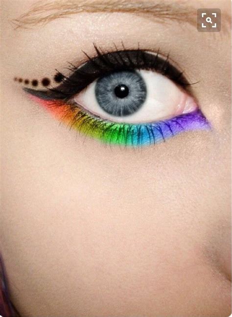Neon Festival Eyes Make Up Crazy Makeup Rainbow Makeup Eye Makeup