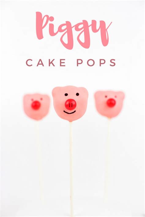 To Celebrate The Release Of Sing I Created These Cute Piggy Cake Pops