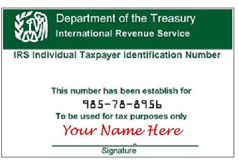 Itin Individual Taxpayer Identification Number We Can Help You