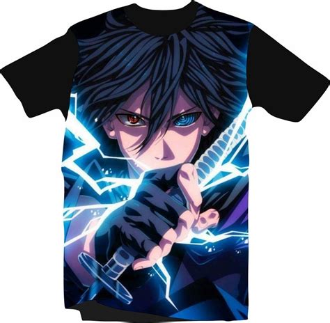 Camiseta Sasuke Uchiha Camisa Sasuke Naruto Mercado Livre