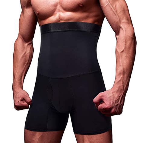 lilvigor men tummy control shorts high waist slimming body shaper compression shapewear belly