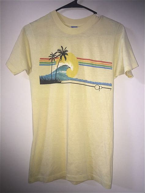 Vintage 80s Op Ocean Pacific Surfing Shirt Tee Size Medium Surf Shirt Vintage Hoodies