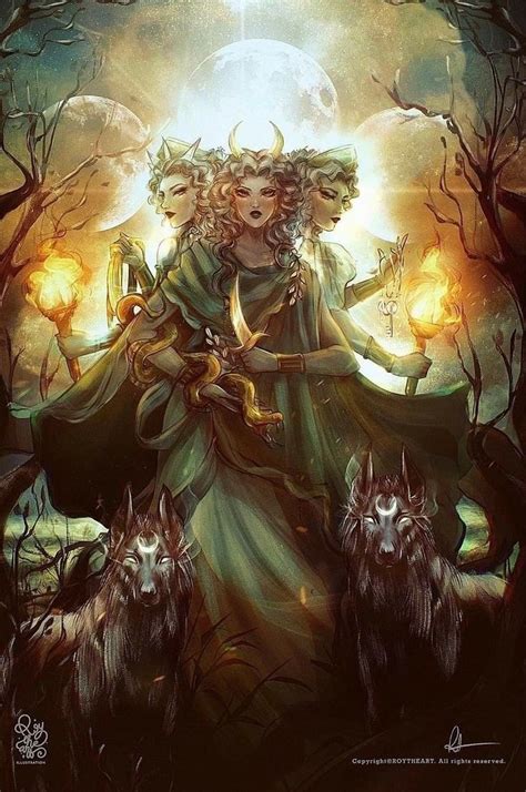 Hecate Hekate In Greek Mythology Is The Goddess Of Crossroads