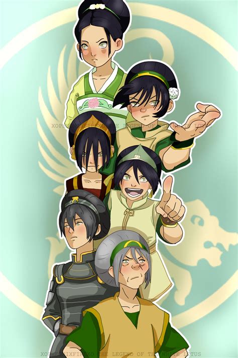 The evolution of Toph (Credit is on the pic) : TheLastAirbender
