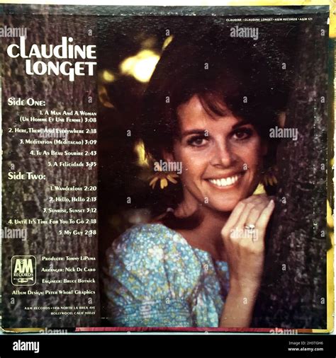 1960s Claudine Longet Lp Original Vinyl Record 01 Stock Photo Alamy