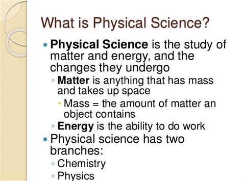 Intro To Physical Science Grade 8 Class B Only