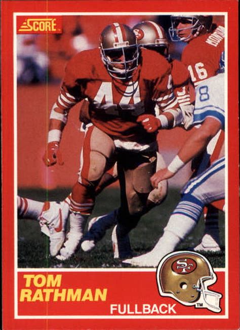 There are 330 cards in the 1989 score set. 1989 Score Football Card #120 Tom Rathman | eBay