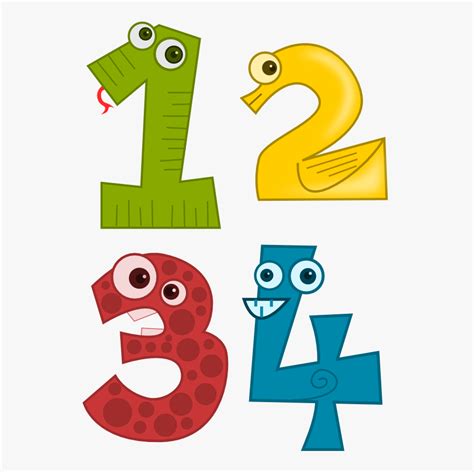 Numbers Clipart Pre School Animal Number 1 Png Free Transparent