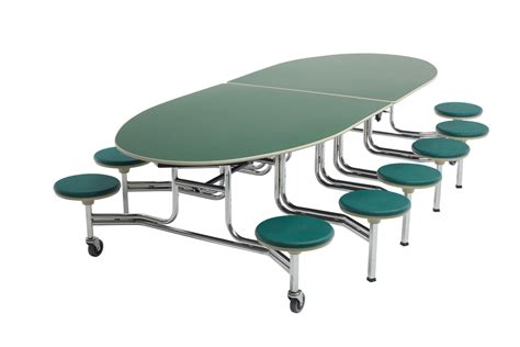 Amtab Elliptical Mobile Stool Cafeteria Table Affordable Amtab Products