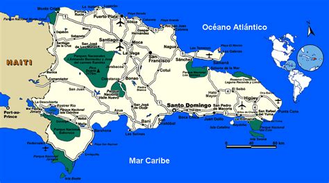 Mapa Parques Nacionales República Dominicana