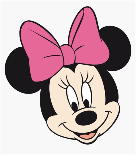 Minnie Vector Mickey Mouse Pink Minnie Mouse Face Hd Png Download