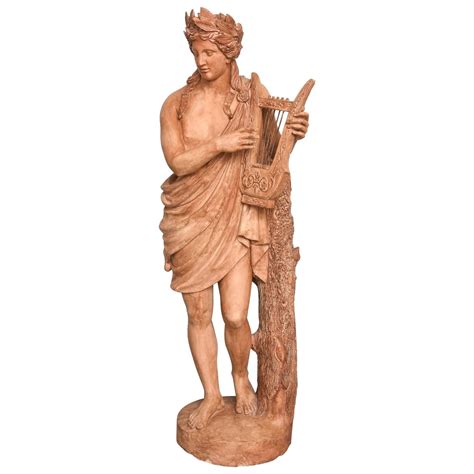 He was the god of healing, the god of light, the god of truth, the god of medicine, and the god of music and musicians. Terra Cotta Garden Statue of Greek God Apollo Playing a Lyre: Italy, 19th Century : On Antique ...