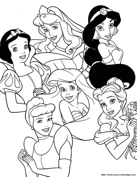 Ausmalbilder prinzessin und prinz, bild disney prinzessinnen 1