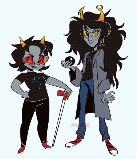Amie Sanchez On Twitter Happy I Redrew This Drawing Of Terezi And Vriska That S Been