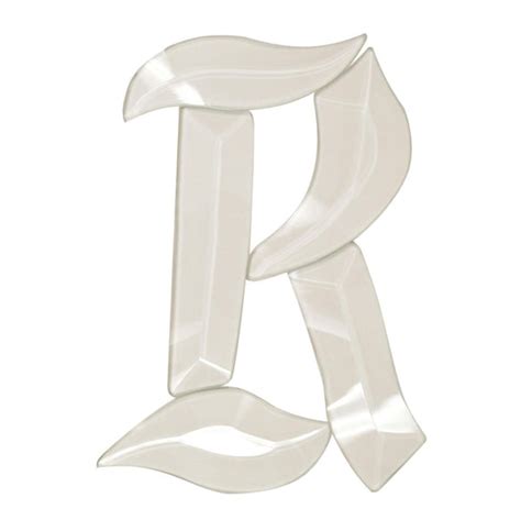 Letter R Glass Alphabet Bevel Clusters The Avenue Stained Glass