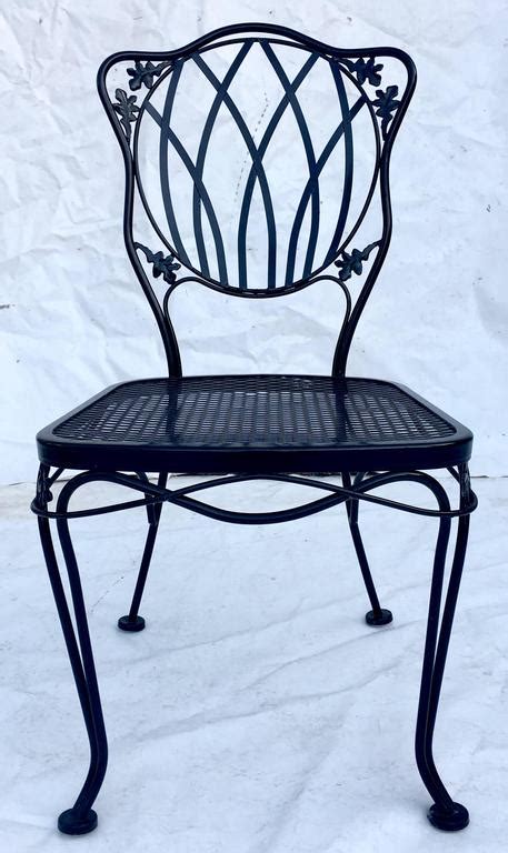 Explore 3 listings for black wrought iron chairs at best prices. 1950'S Set of 5 Wrought Iron Mesh Chairs and Cushions by ...