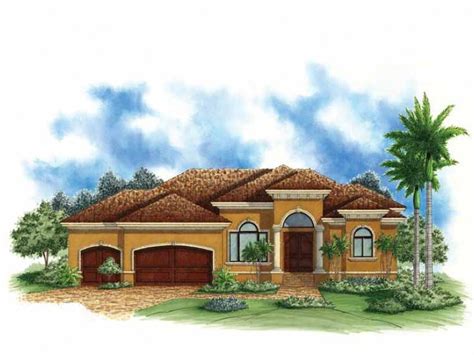 Mediterranean Modern House Plan Narrow Waterfront Home Jhmrad 67809