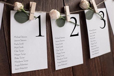 Wedding Table Assignments Wedding Table Seating Card Table Wedding