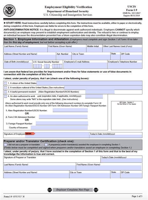 2021 Employment Verification Form Fillable Printable Pdf Forms Images