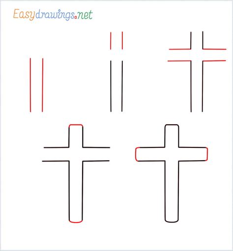 How To Draw A Cross Step By Step 5 Easy Phase And Video