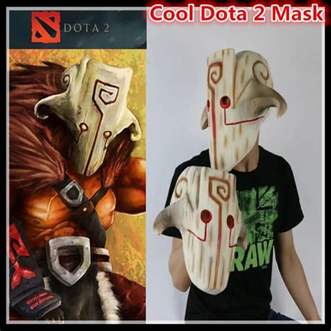 Free Shipping Halloween Cosplay Movie Dota 2 Mask Cosplay Juggernaut