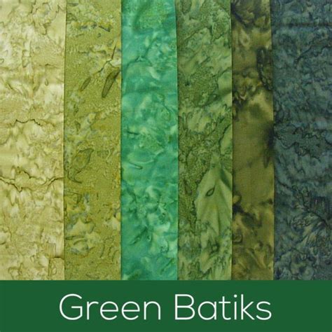 Green Batiks Fabric Bundle All The Pretty Shades Of Green I Use In My