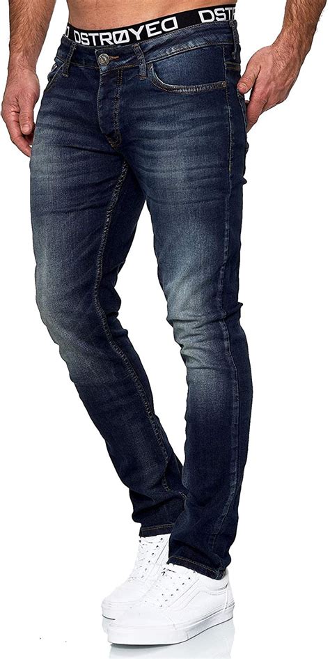 Merish Jeans Herren Slim Fit Stretch Jeanshose Designer Hose Denim 9148 2100 Amazonde Fashion