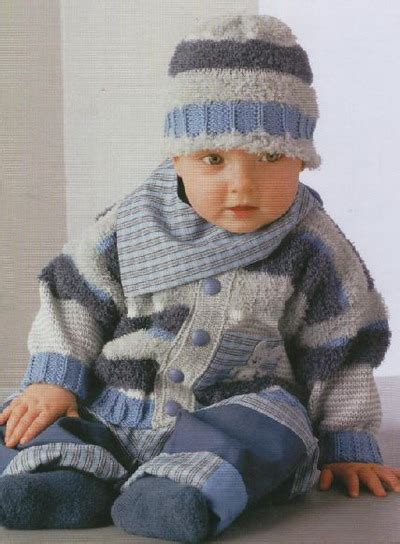 Free Knitting Pattern Boys Baby Clothes Models