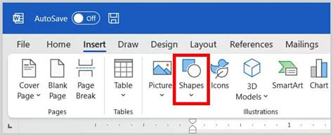 How To Insert And Modify Shapes In Microsoft Word Pc And Mac