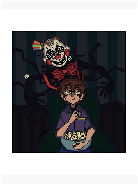 Michael Afton Funny Fanart Poster By Lamiaeshop56 Redbubble