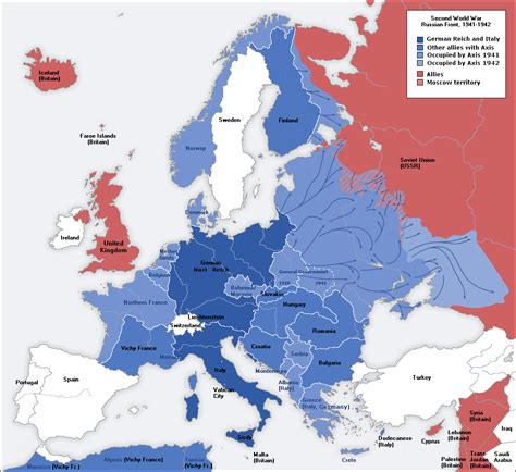 Map Of Europe World War Ii Map