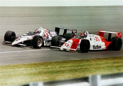 Al Unser Jr Vs Emerson Fittipaldi In 1989 Indy 500 Indy Car Racing Indy Cars Racing Team