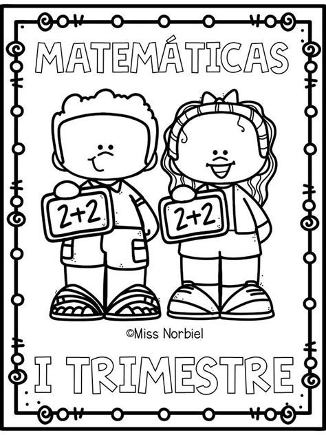 Pin De Maestra Anita 🍎 En Portadas Escolares Portadas De Matematicas