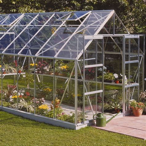 Bandq 8x14 Horticultural Glass Apex Greenhouse Departments Tradepoint