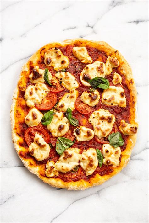 Vegan Margherita Pizza With Cashew Mozzarella Vegan Richa Recipe