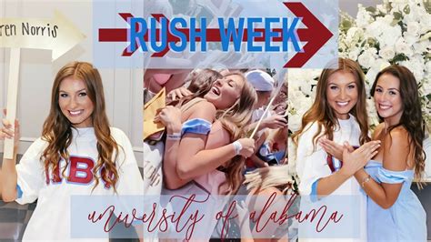 Sorority Rush Week Vlog Outfits Bid Day University Of Alabama